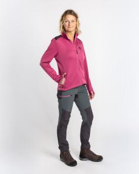 Pinewood Abisko Power Fleece Damenjacke pink 4