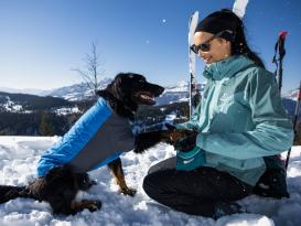 Ruffwear Powder Hound™ Winterjacke für Hunde Blue Pool 4