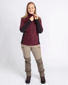 Pinewood Air Vent Damen Fleecejacke Earth Plum 4