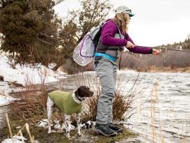 Ruffwear® Climate Changer™ Fleece Jacke cedar green 4