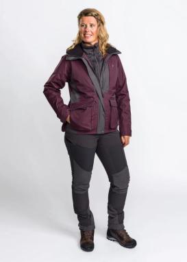 Pinewood® Dog Sports 2.0 Damen Jacke plum/anthrazit 4