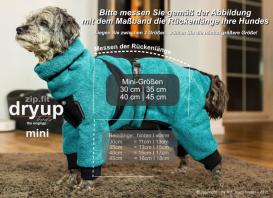 Dryup Body zip.fit Mini Hundebademantel petrol 4