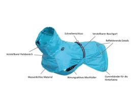 Rukka Pets Regenjacke für Hunde Hase Aqua 4