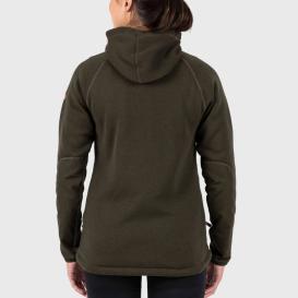 Fjällräven Övik Fleece Hoodie Damenjacke Deep Forest 4