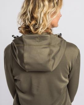 Pinewood Finnveden Damen Hoodie Olive 5