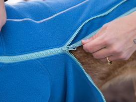 Ruffwear® Climate Changer™ Fleece Hundejacke Blue Jay 5