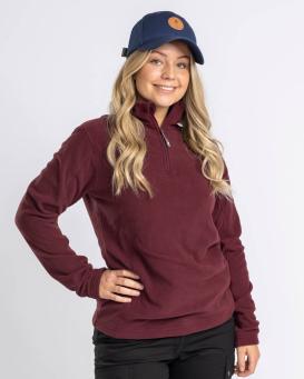 Pinewood® Tiveden Fleece Sweater Damen Earth Plum 5