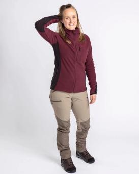 Pinewood Air Vent Damen Fleecejacke Earth Plum 5