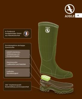 Aigle Parcours Vario 2 Gummistiefel braun 5