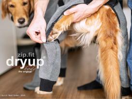 Dryup Body zip.fit Hundebademantel anthrazit 5