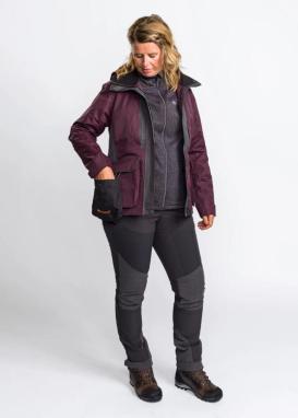 Pinewood® Dog Sports 2.0 Damen Jacke plum/anthrazit 5