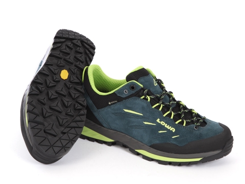 Lowa Delago GTX lo Herrenschuh petrol/limone