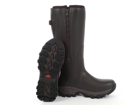 Gateway Moor Country side-zip Gummistiefel dark brown