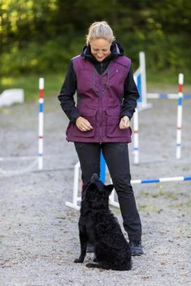 Pinewood® Dog Sports 2.0 Damen Weste pflaume/anthrazit 6