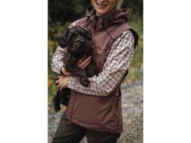 Pinewood Dog Sports Windblocker Damenweste marron rose 7