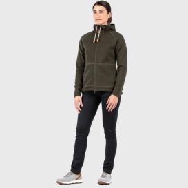 Fjällräven Övik Fleece Hoodie Damenjacke Deep Forest 7