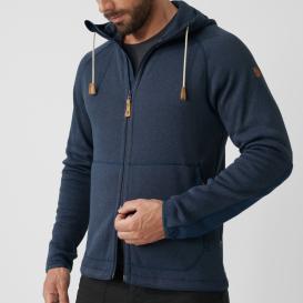 Fjällräven Övik Fleece Hoodie Herrenjacke Navy 7