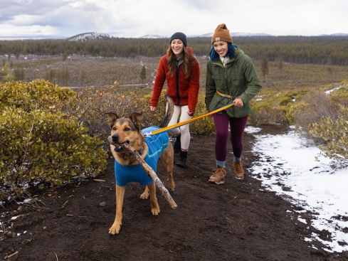 Ruffwear® Climate Changer™ Fleece Hundejacke Blue Jay