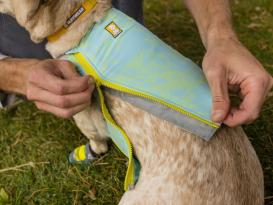 Ruffwear Swamp Cooler Zip Kühlweste für Hunde Blue Mist 8