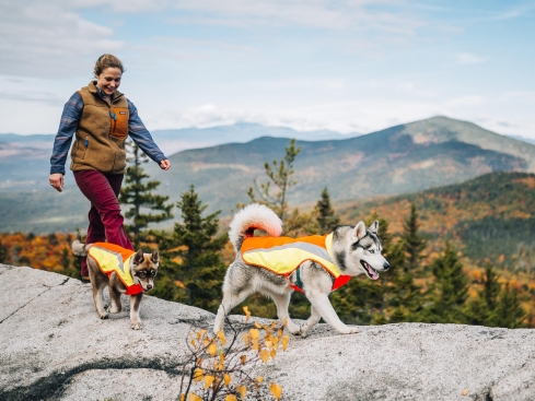 Ruffwear Lumenglow reflektierende Weste für Hunde blaze orange