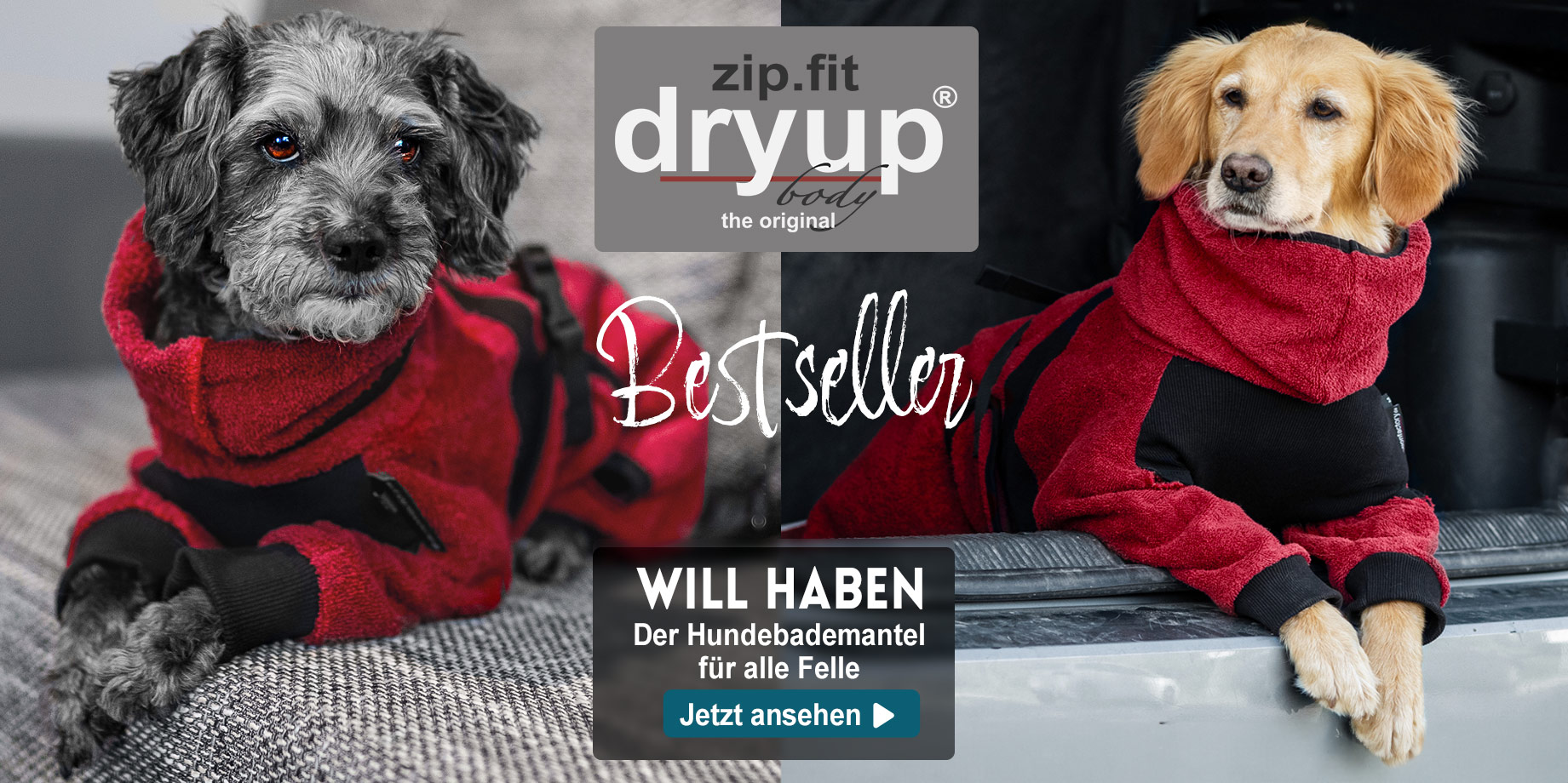 Bestseller Hunde Bademantel